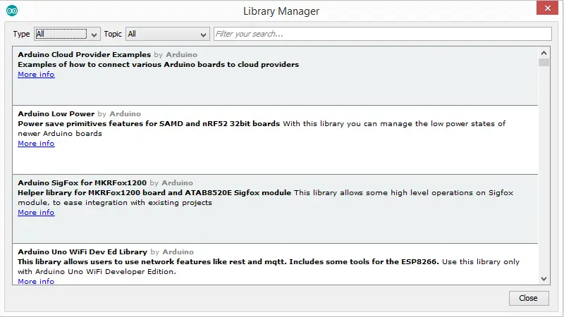 Installing Arduino Library Using the Library manager 2